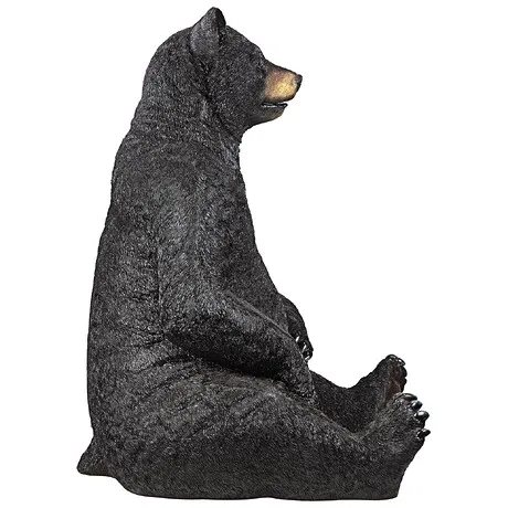 Bear-Zerk Giant Sitting Black Bear Statue