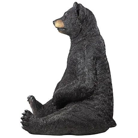 Bear-Zerk Giant Sitting Black Bear Statue