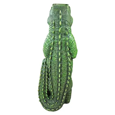 Postal Gator Mailbox Post Sleeve Statue