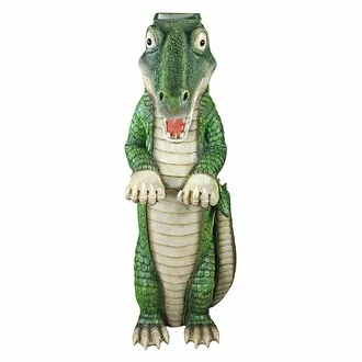 Postal Gator Mailbox Post Sleeve Statue