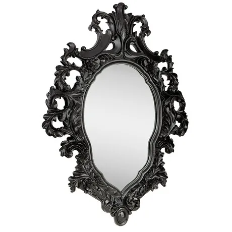 Madame Antoinette Ebony Black Salon Mirror