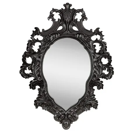 Madame Antoinette Ebony Black Salon Mirror