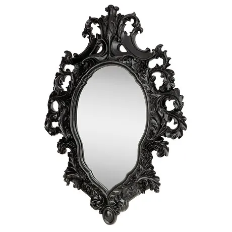 Madame Antoinette Ebony Black Salon Mirror
