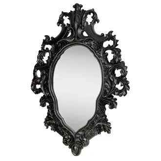 Madame Antoinette Ebony Black Salon Mirror