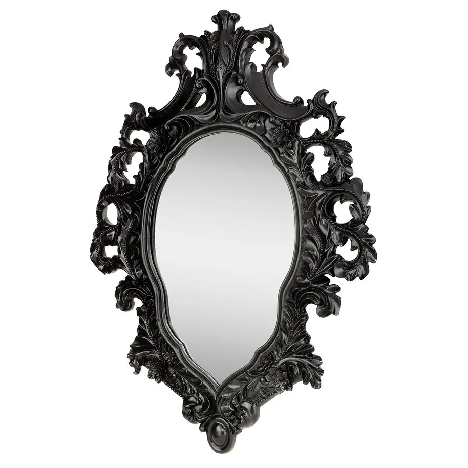 Madame Antoinette Ebony Black Salon Mirror
