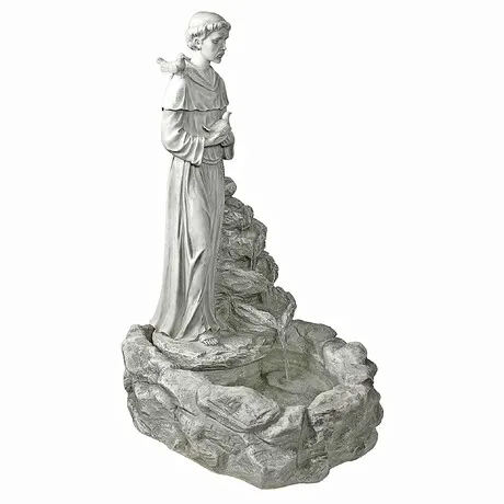 Nature's Blessed Prayer Saint Francis Sculptural Fountain