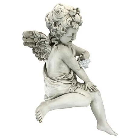 Peaceful Presence Angel Sitter Garden Statue