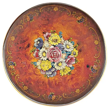 Floral Bouquet Pedestal Table