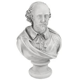 William Shakespeare Sculptural Bust: Large