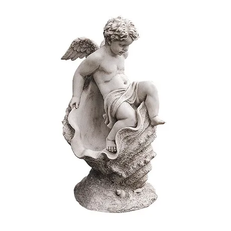 Testing the Waters Cherub Garden Statue