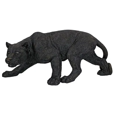 Shadowed Predator Black Panther Statue: Medium