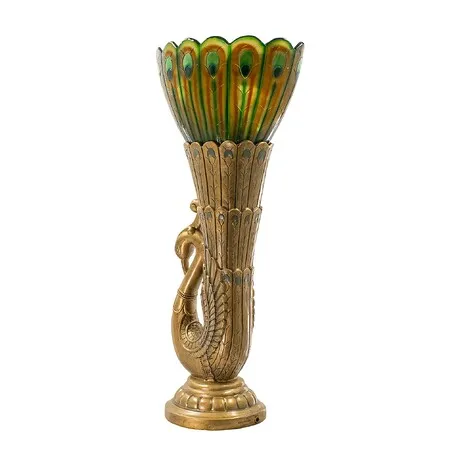 Art Deco Peacock Sculptural Table Lamp: Each