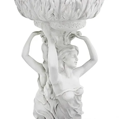 Les Filles Joyeuses Neoclassical Pedestal Urn
