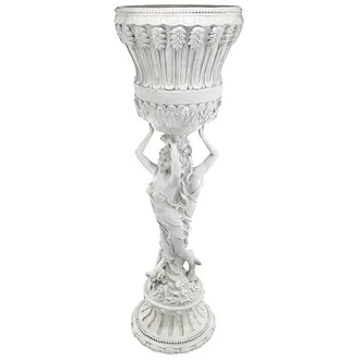 Les Filles Joyeuses Neoclassical Pedestal Urn