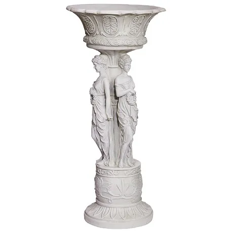 Chatsworth Manor Sculptural Neoclassical Pedestal Urn