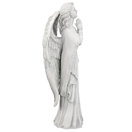 Divine Guidance: Praying Angel Garden Statue: Medium