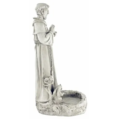 Saint Francis Garden Reflection Pool Birdbath Statue