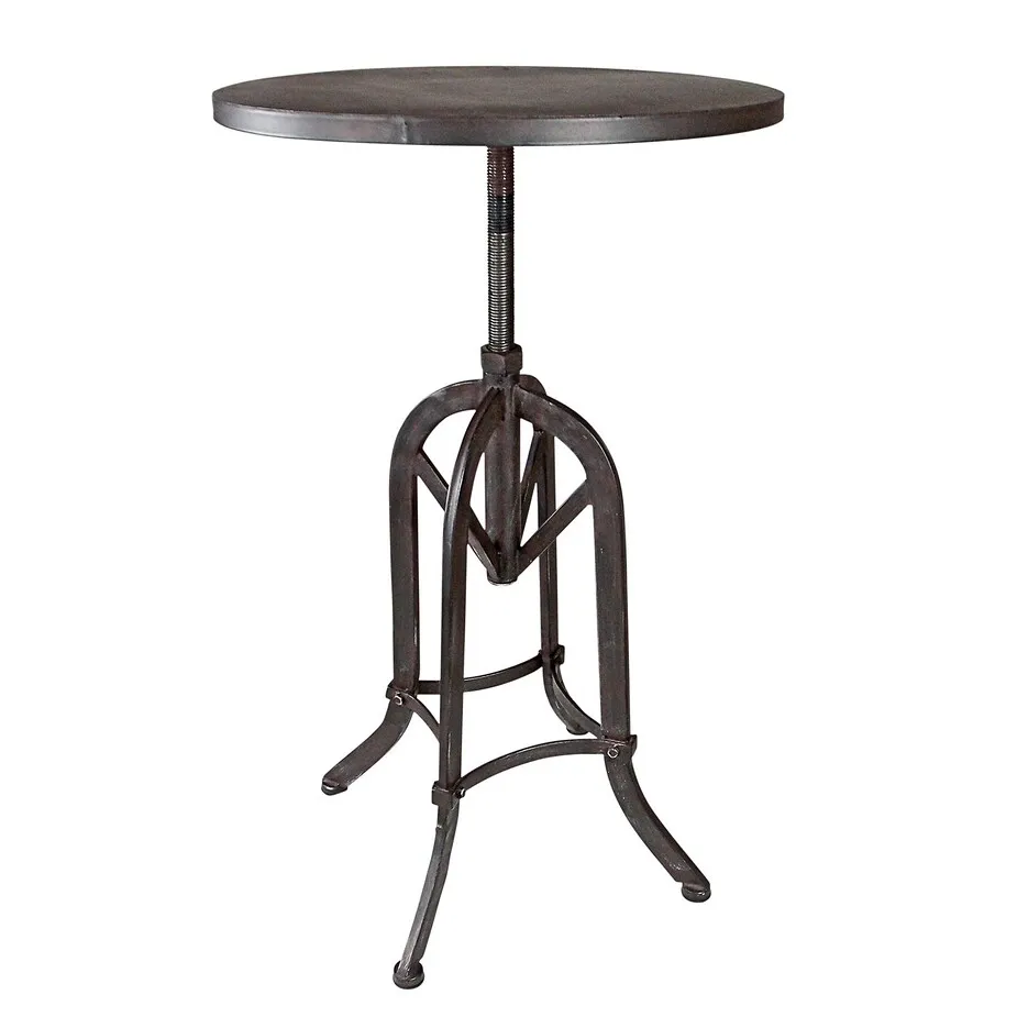Industrial Revolution Adjustable Height Side Table