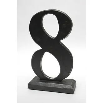 Number 8 Sculptural Typography