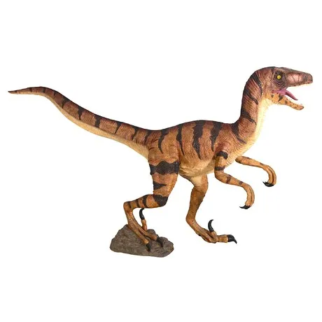 Velociraptor Jurassic-sized Dinosaur Statue