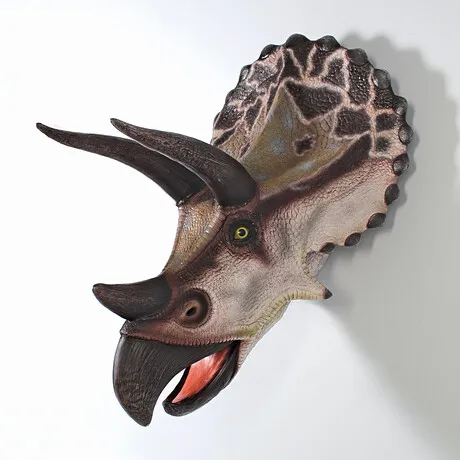 Giant Triceratops Dinosaur Wall Trophy