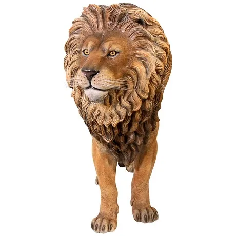 King of the Lions Life-Size Garden Statue
