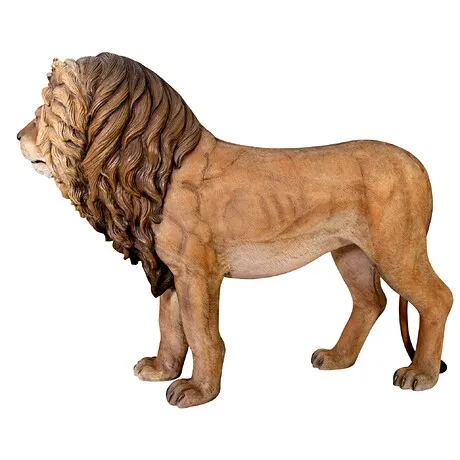 King of the Lions Life-Size Garden Statue