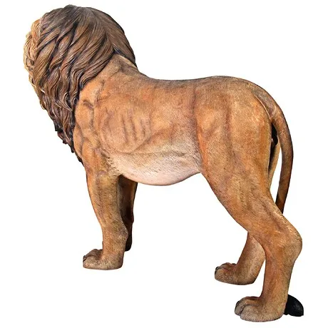 King of the Lions Life-Size Garden Statue