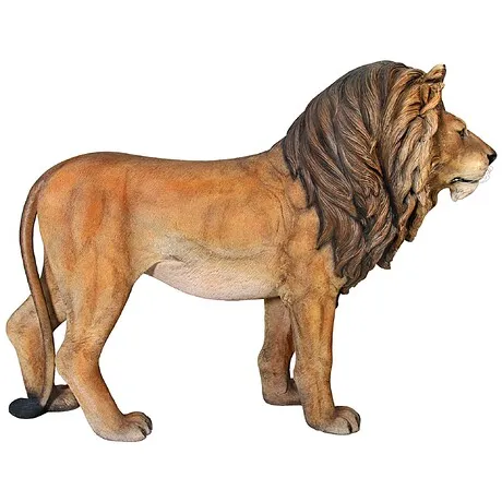 King of the Lions Life-Size Garden Statue
