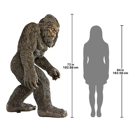 Bigfoot the Garden Yeti Statue: Life-Size