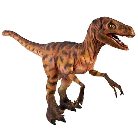 Jurassic-Sized Deinonychus Dinosaur Statue