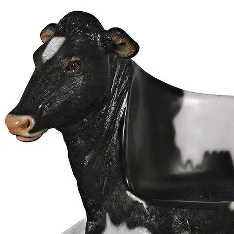 Cowch Holstein Cow Photo Op Sculptural Bench