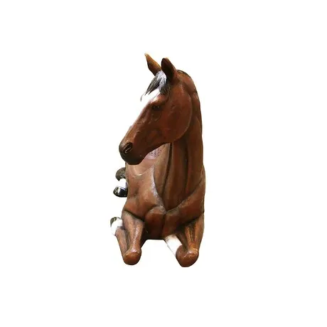 Saddle-Up Horse Photo Op Sculptural Bench