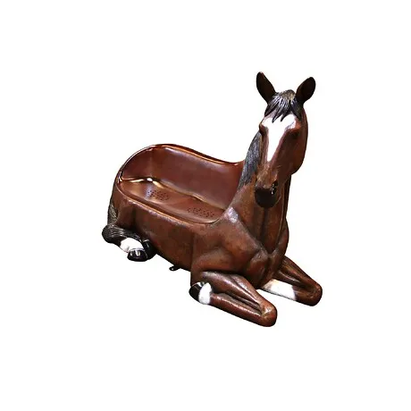 Saddle-Up Horse Photo Op Sculptural Bench