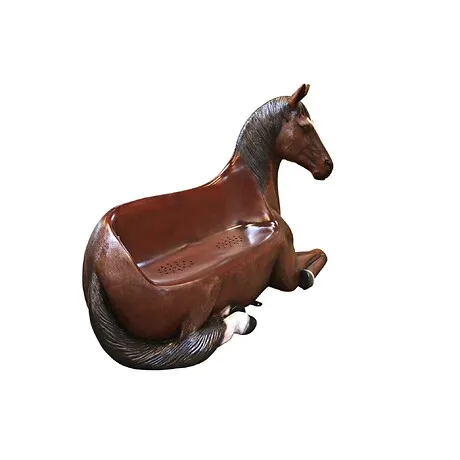 Saddle-Up Horse Photo Op Sculptural Bench
