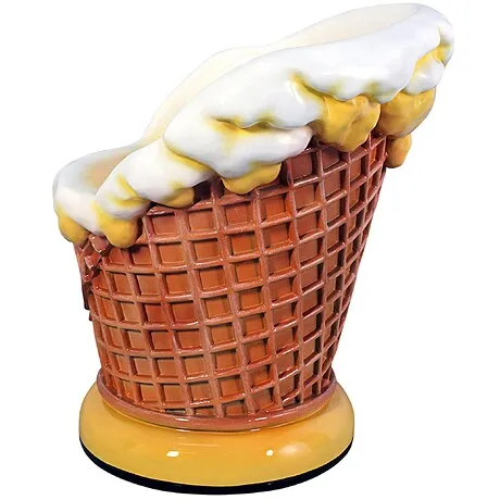 Ice Cream Parlor Sculptural Chair: Each