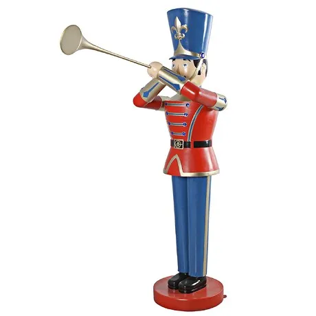 Trumpeting Soldier Statue: Large