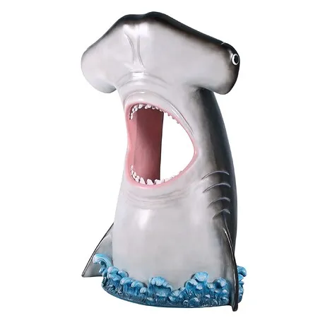 Peek-a-Boo Hammerhead Shark Photo Op Statue