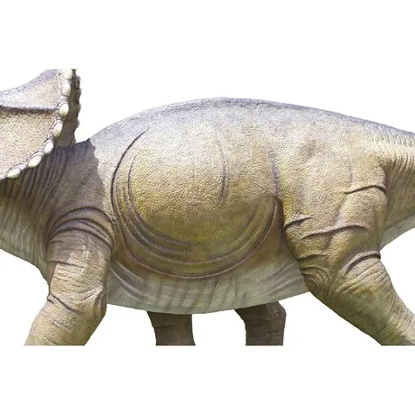 Giant Charging Titan Triceratops Dinosaur Statue