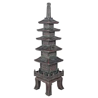 The Nara Temple Asian Garden Pagoda Statue: Grande