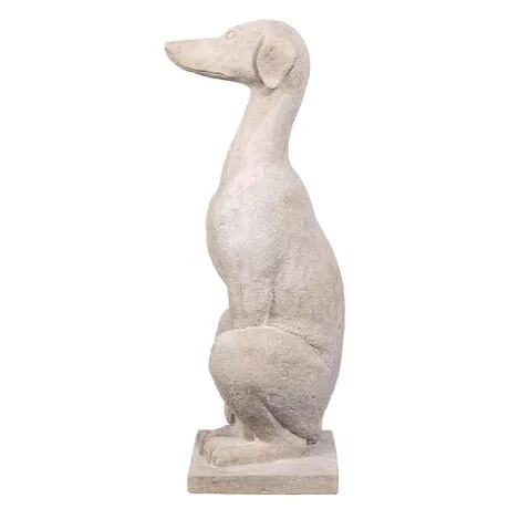 Italian Greyhound Art Deco Whippet Sentinel Dog Statue