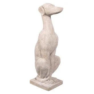 Italian Greyhound Art Deco Whippet Sentinel Dog Statue