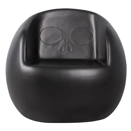 Lost Souls Gothic Skull Sculptural Chair: Black