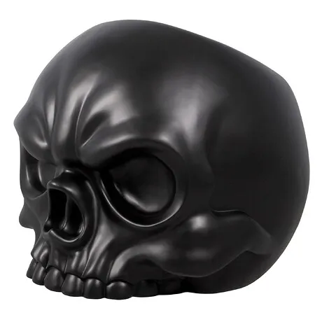 Lost Souls Gothic Skull Sculptural Chair: Black
