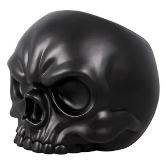 Lost Souls Gothic Skull Sculptural Chair: Black