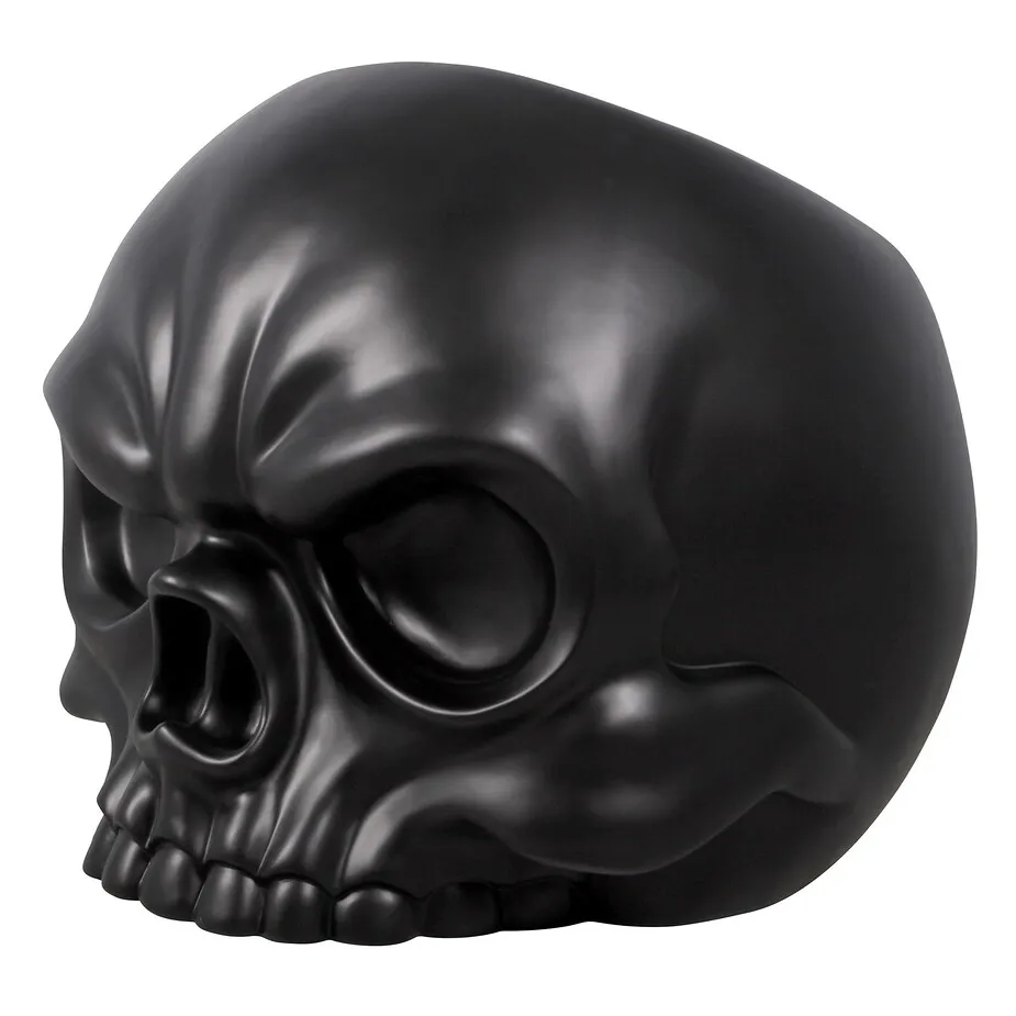 Lost Souls Gothic Skull Sculptural Chair: Black