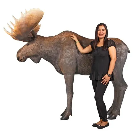 North American Majestic Moose Full Scale Animal Statue