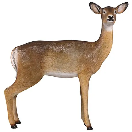 Forest White Tailed Doe, Female Deer Statue