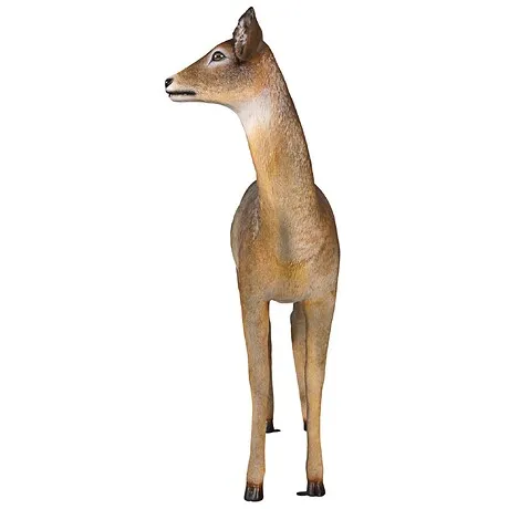 Forest White Tailed Doe, Female Deer Statue