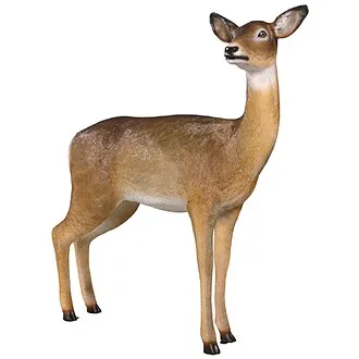 Forest White Tailed Doe, Female Deer Statue